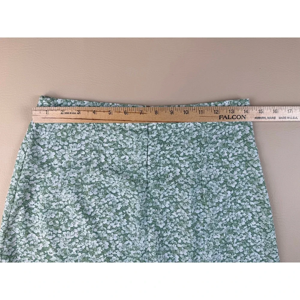 Cottagecore Floral‎ Midi Skirt Ditsy Print Slit Size M Unbranded